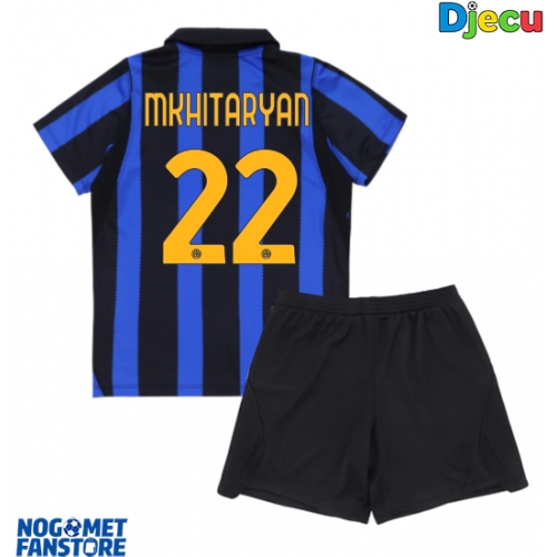 Inter Milan Henrikh Mkhitaryan #22 Domaci Dres za djecu 2026-27 Kratak Rukav (+ Kratke hlače)